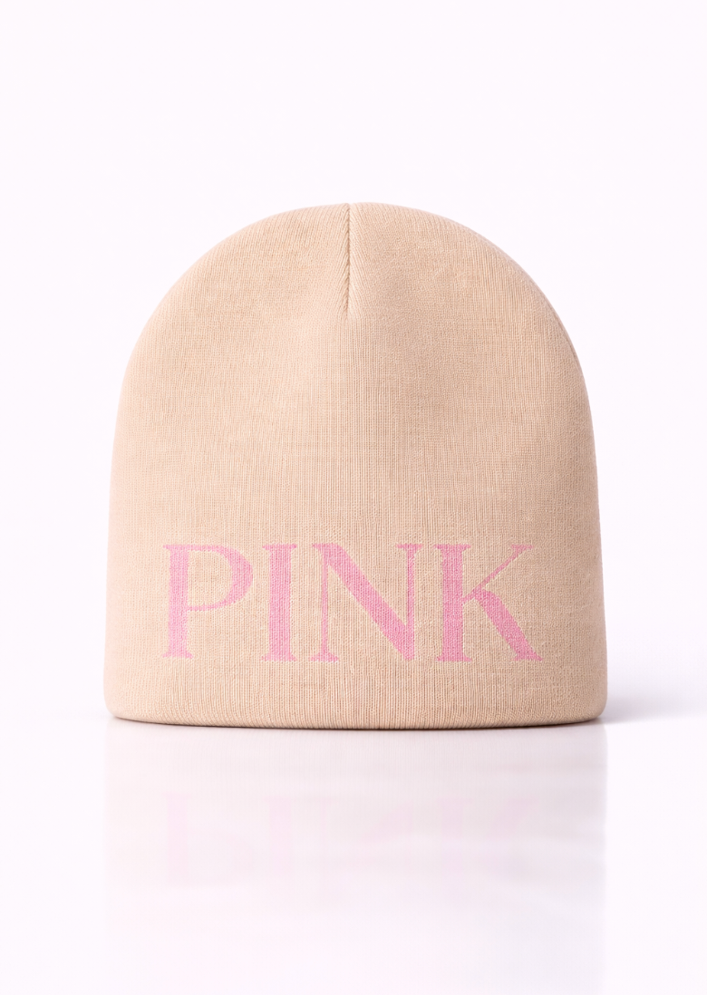 Pink Junky Ribbed Beanie